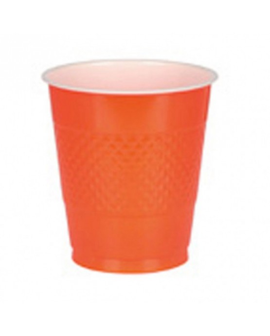 Papierové poháriky oranžové 266ml 8ks