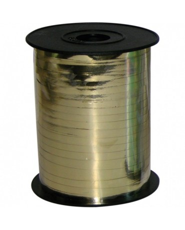 Stuha na balóny metalická zlatá 500m x 5mm