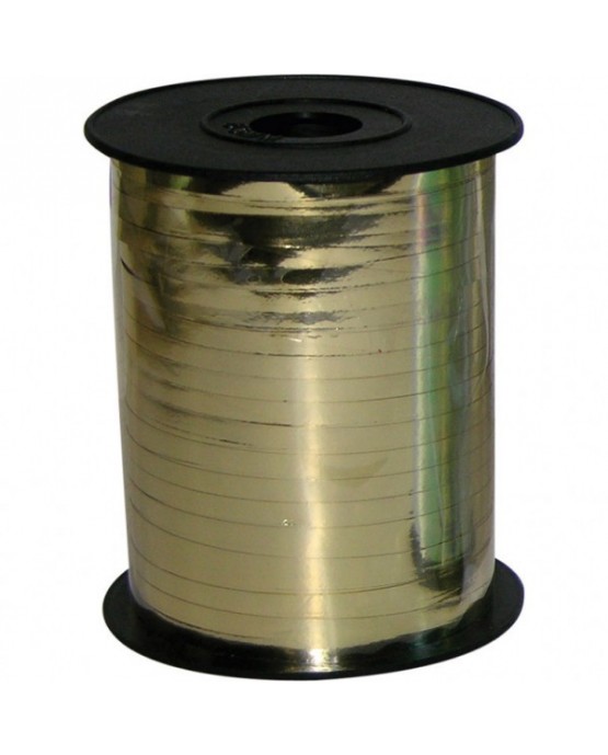 Stuha na balóny metalická zlatá 500m x 5mm