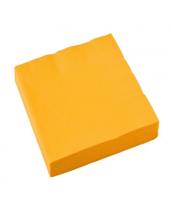 Servítky žlté 33x33cm 20ks