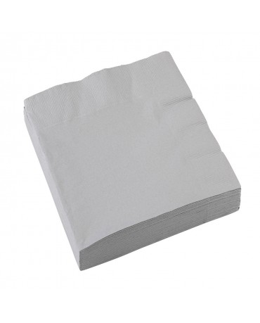 Servítky strieborné 33x33cm 20ks