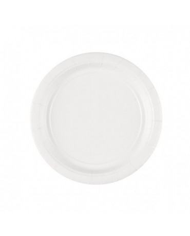 Papierové tanieriky biele 18cm 8ks