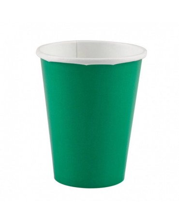 Papierové poháriky zelené 266ml 8ks