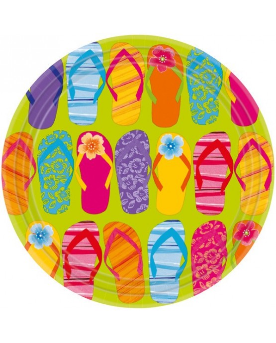Tanieriky letná zábava 23cm 8ks