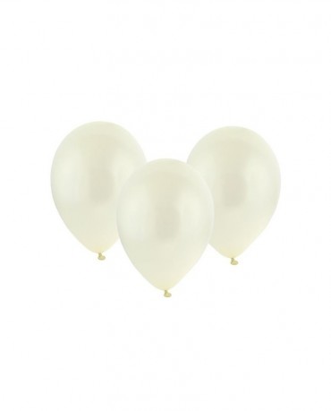 Latexové balóny metalické - krémové 12'' 100ks