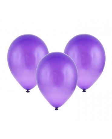 Latexové balóny metalické - fialové 12'' 100ks