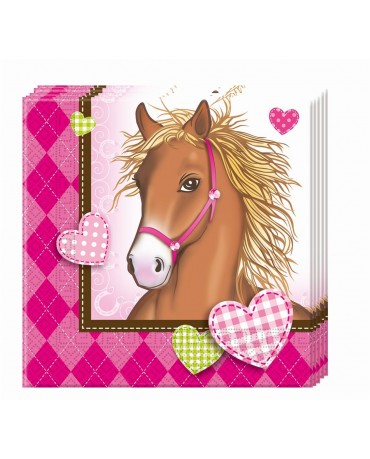 Servítky koník 33x33cm 20ks