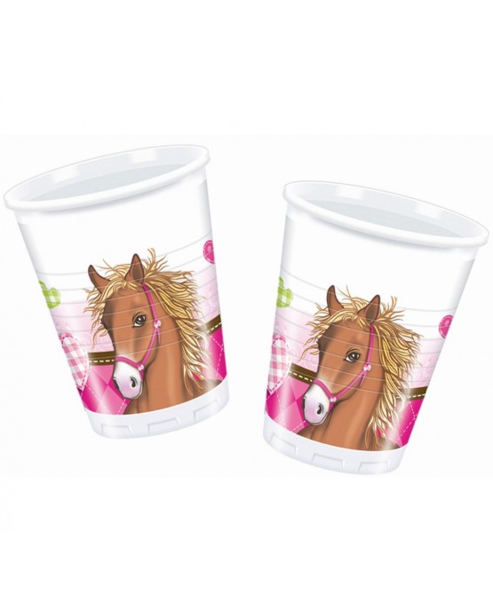 Poháriky koník 8ks