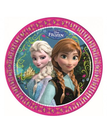 Tanieriky Frozen 23cm 8ks