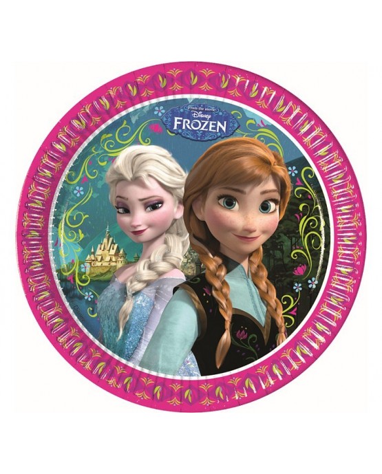 Tanieriky Frozen 23cm 8ks