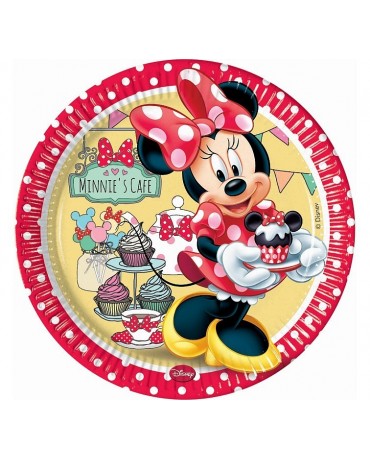 Tanieriky Minnie cafe 23cm 8ks