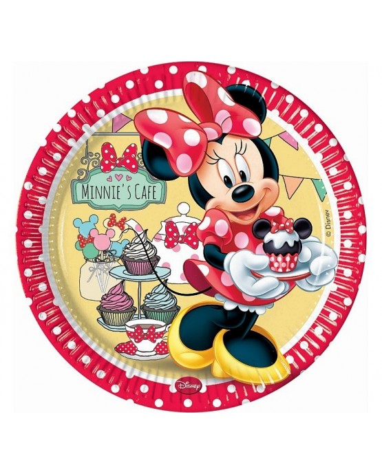 Tanieriky Minnie cafe 23cm 8ks