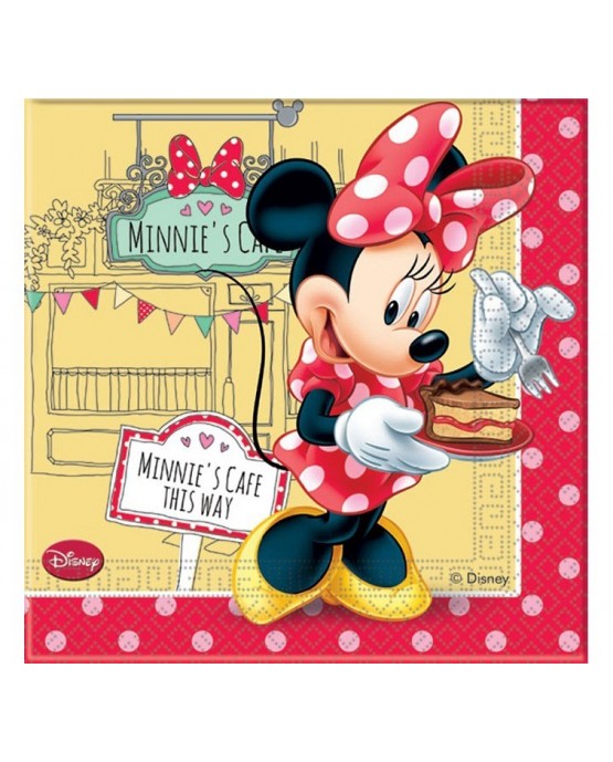 Servítky Minnie cafe 33x33cm 20ks