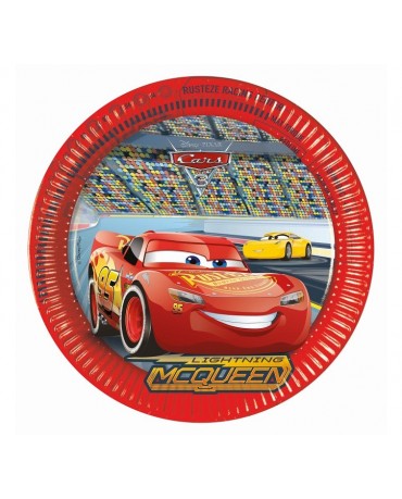 Tanieriky papierové McQueen 23cm 8ks