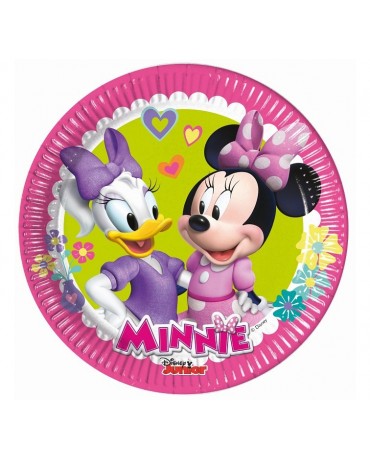Tanieriky papierové Minnie 20cm 8ks