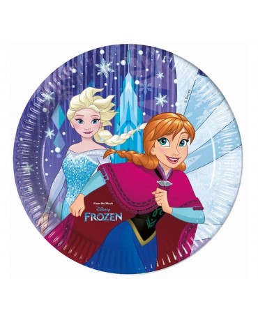 Tanieriky papierové Frozen 23cm 8ks