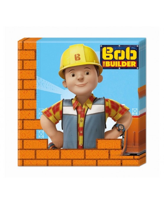 Servítky Bob stavebník 33x33cm 20ks