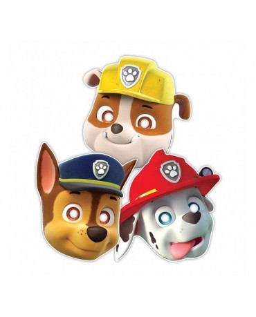 Maska papierová psí patrol 8ks