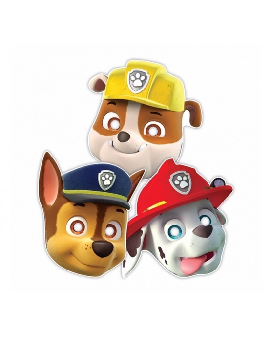 Maska papierová psí patrol 8ks