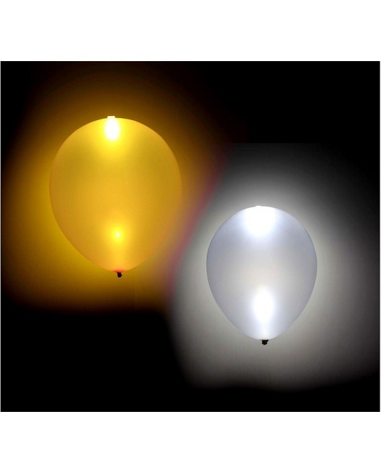 Svietiace balóniky 2 zlaté 2 strieborné