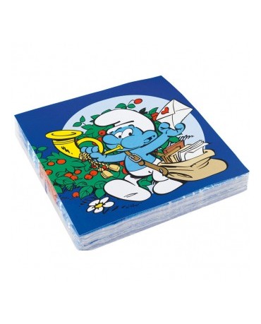 Servítky Šmolkovia modré 33cm 20ks/