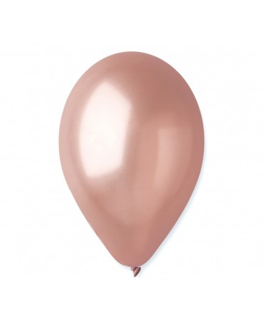 Metalické balóny ružovo-zlaté 12'' 100ks
