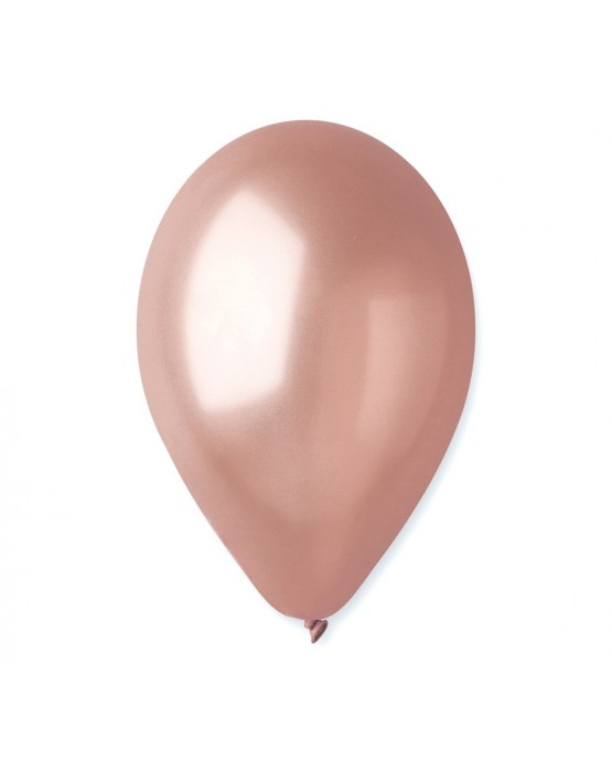 Metalické balóny ružovo-zlaté 12'' 100ks