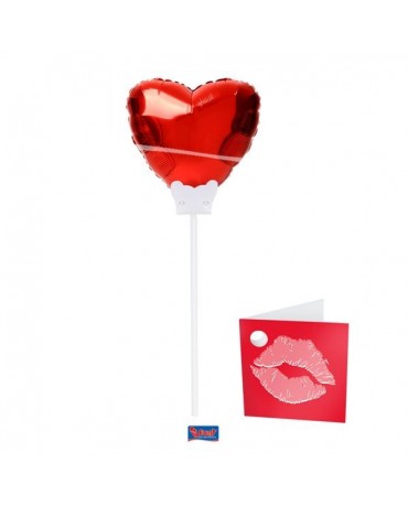 Balónová dekorácia červené srdce