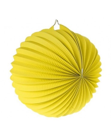 Dekorácia guľa žltá 25cm 1ks