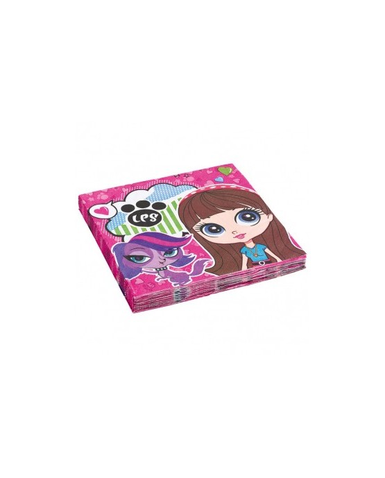 Servítky Littlest Pet Shop 33cm -20ks