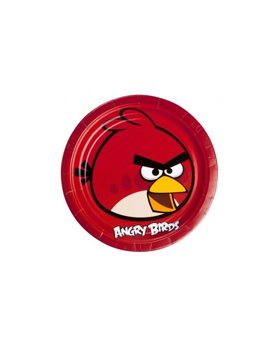 Tanieriky Angry Birds červené 23cm - 8 ks