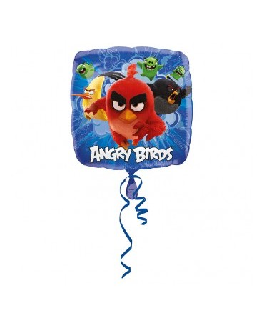 Fól. balón Angry Birds -modrý 43cm  1ks