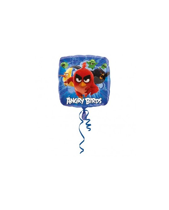 Fól. balón Angry Birds -modrý 43cm  1ks