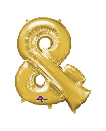 Fóliový balón - zlatý znak  and 27x35cm