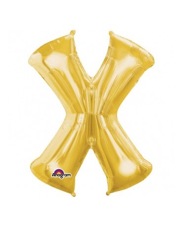 Fól. balón - zlaté X    27x35cm 1ks