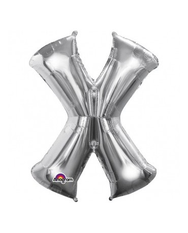 Fól. balón - strieborné X    27x35cm 1ks