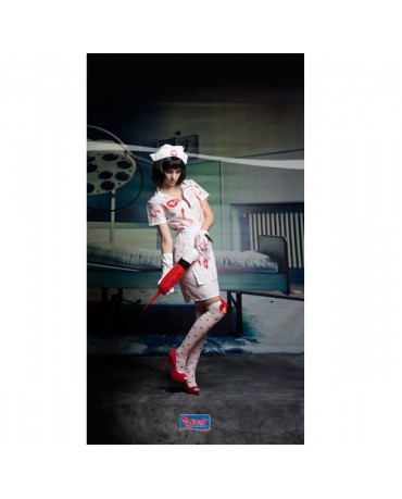 Kostým zombie zdravotná sestra M/L