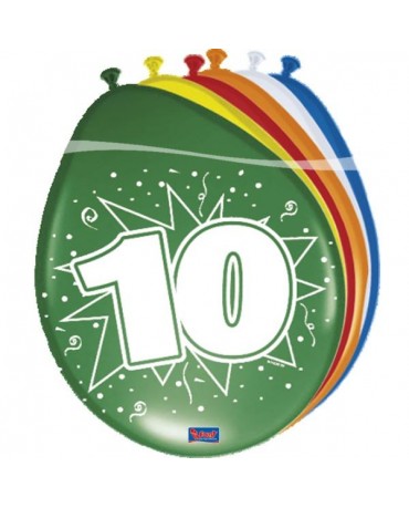 Latexové balóniky 10yo 30cm 12ks