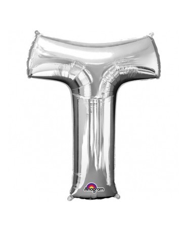 Fól. balón - strieborné T    25x33cm 1ks