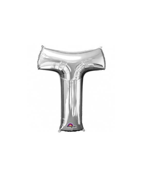 Fól. balón - strieborné T    25x33cm 1ks