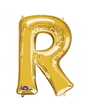 Fól. balón - zlaté R   22x33cm 1ks