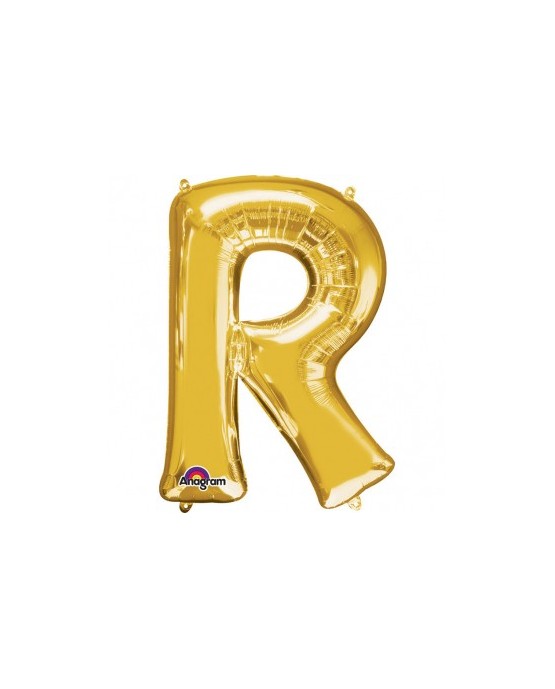 Fól. balón - zlaté R   22x33cm 1ks