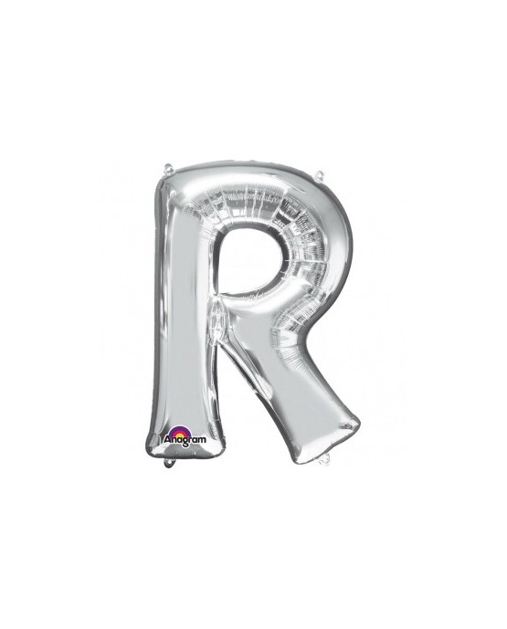 Fól. balón - strieborné R   22x33cm 1ks