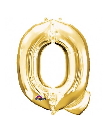 Fól. balón - zlaté Q    25x33cm 1ks