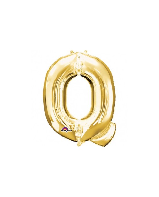 Fól. balón - zlaté Q    25x33cm 1ks