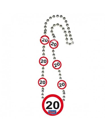 Náhrdelník 20 dopravná značka