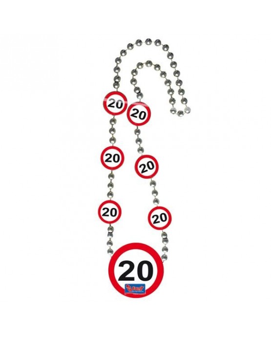 Náhrdelník 20 dopravná značka