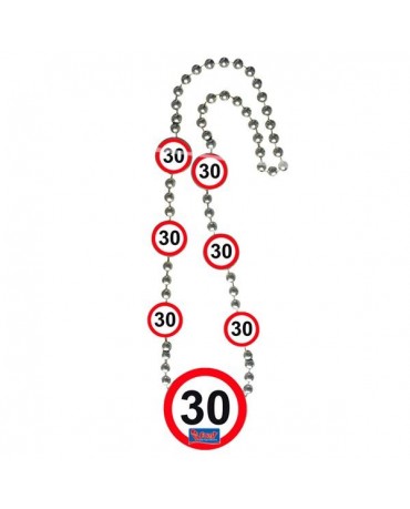 Náhrdelník 30 dopravná značka