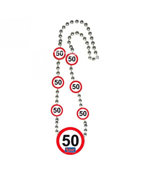 Náhrdelník 50 dopravná značka