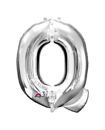 Fól. balón - strieborné Q    25x33cm 1ks